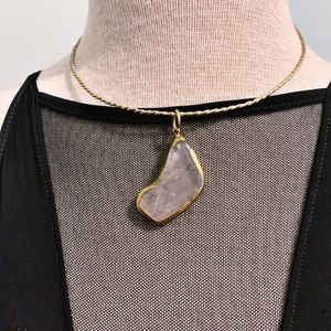 Handmade African rose quartz Gemstone neck…